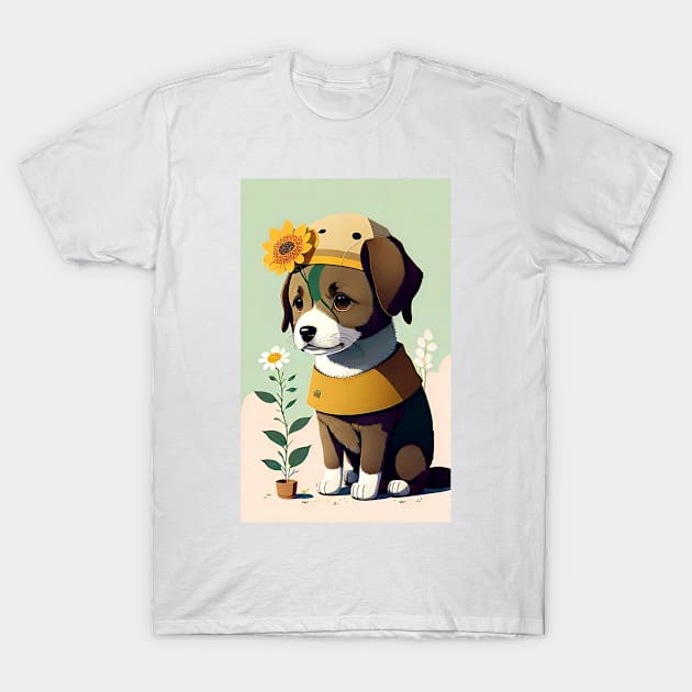 a cute dog T-Shirt by Muahh